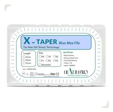 فایل روتاری X-Taper Blue برند Health Pro molarsis